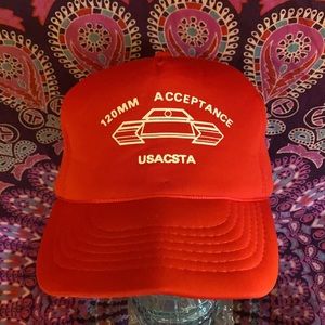 Vintage 80s United States Army Tank SnapBack hat. OS